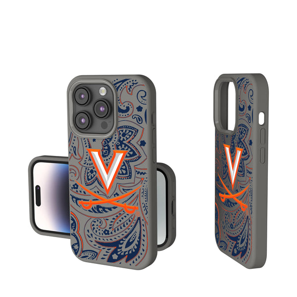 University of Virginia Cavaliers Paisley iPhone Soft Touch Phone Case