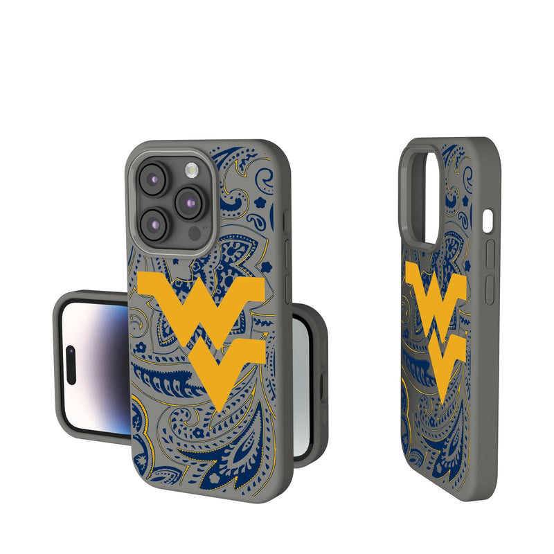 West Virginia University Mountaineers Paisley iPhone Soft Touch Phone Case