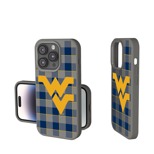 West Virginia University Mountaineers Plaid iPhone Soft Touch Phone Case