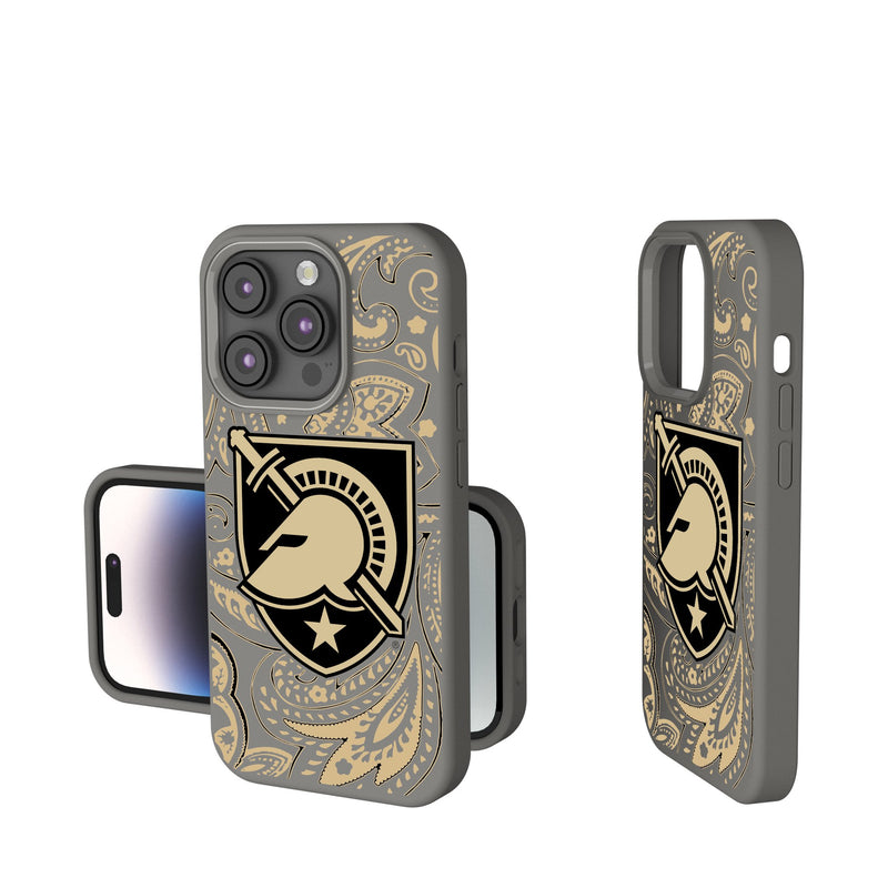 United States Military Academy Black Knights Paisley iPhone Soft Touch Phone Case