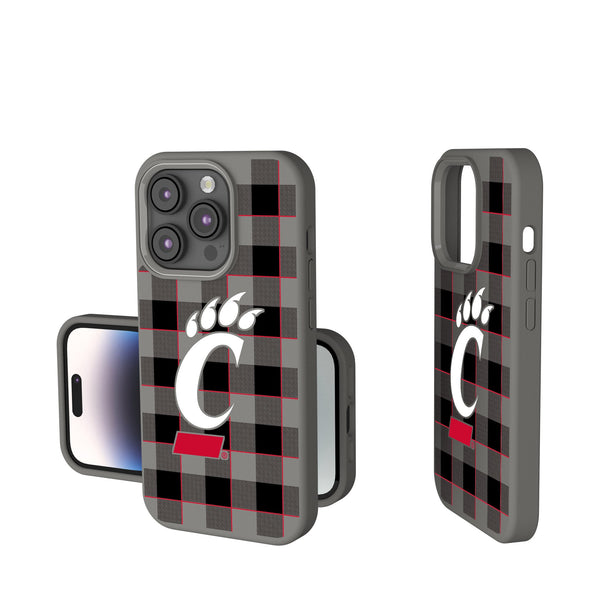 University of Cincinnati Bearcats Plaid iPhone Soft Touch Phone Case