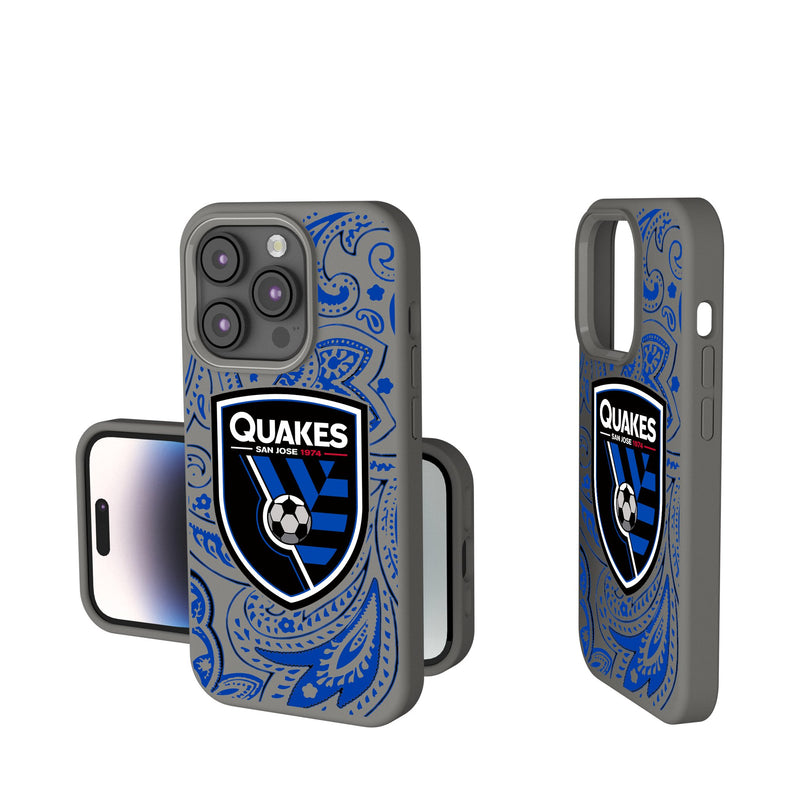 San Jose Earthquakes   Paisley iPhone Soft Touch Phone Case