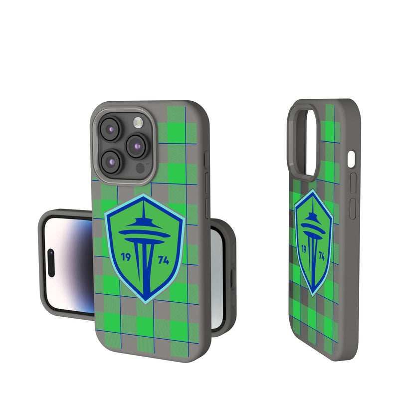 Seattle Sounders FC   Plaid iPhone Soft Touch Phone Case