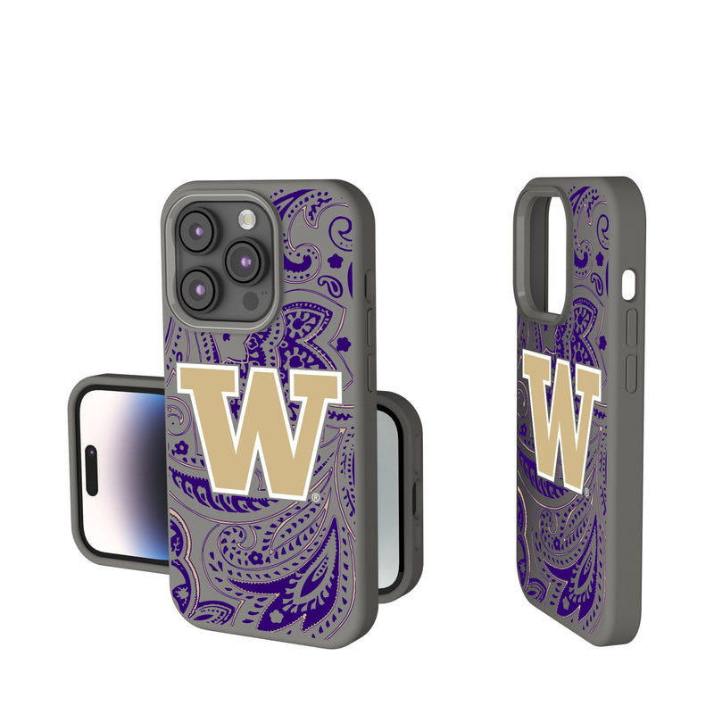 University of Washington Huskies Paisley iPhone Soft Touch Phone Case