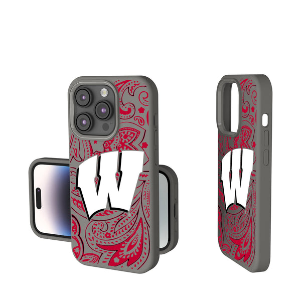 University of Wisconsin Badgers Paisley iPhone Soft Touch Phone Case