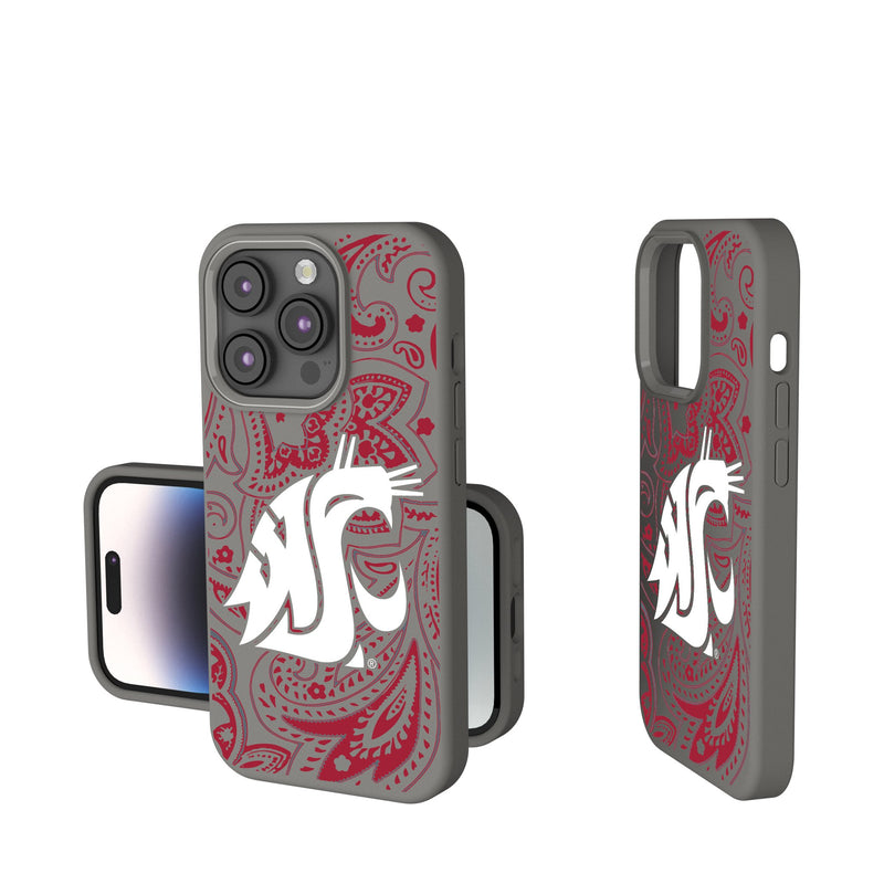 Washington State University Cougars Paisley iPhone Soft Touch Phone Case