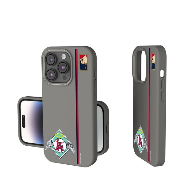 LA Angels 1961-1965 - Cooperstown Collection Sidebar iPhone Soft Touch Phone Case