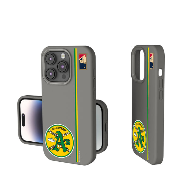 Oakland As 1971-1981 - Cooperstown Collection Sidebar iPhone Soft Touch Phone Case