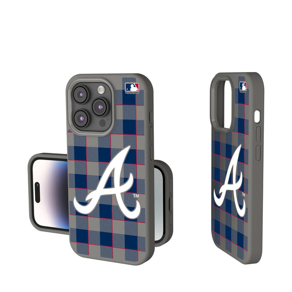 Atlanta Braves Plaid iPhone Soft Touch Phone Case