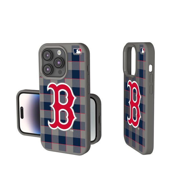 Boston Red Sox Plaid iPhone Soft Touch Phone Case