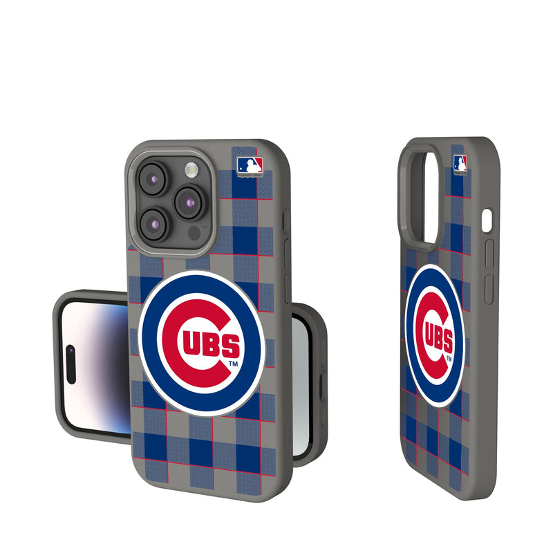 Chicago Cubs Plaid iPhone Soft Touch Phone Case