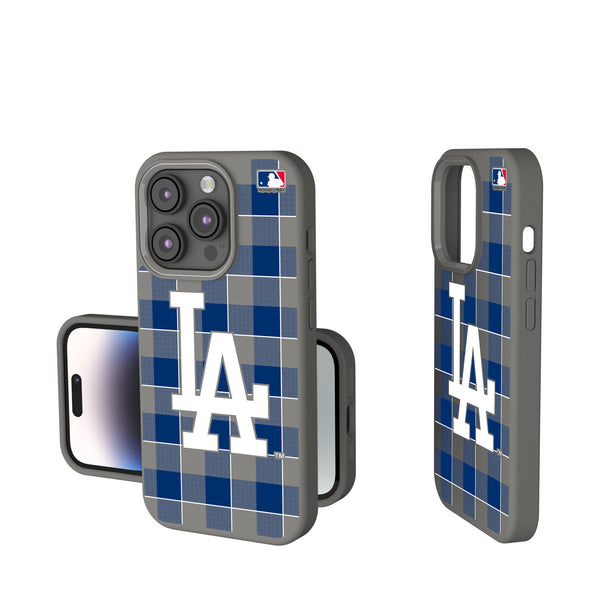 LA Dodgers Plaid iPhone Soft Touch Phone Case