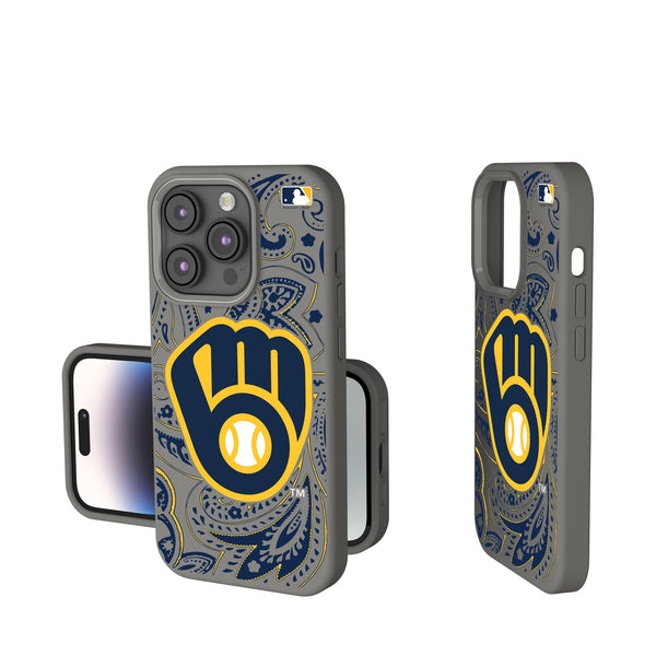 Milwaukee Brewers Paisley iPhone Soft Touch Phone Case