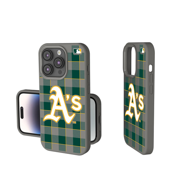 Oakland Athletics Plaid iPhone Soft Touch Phone Case