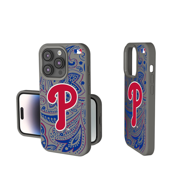 Philadelphia Phillies Paisley iPhone Soft Touch Phone Case