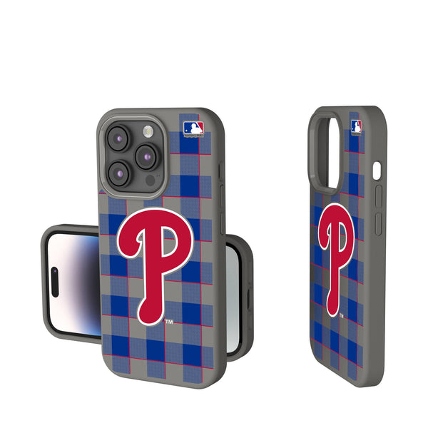 Philadelphia Phillies Plaid iPhone Soft Touch Phone Case