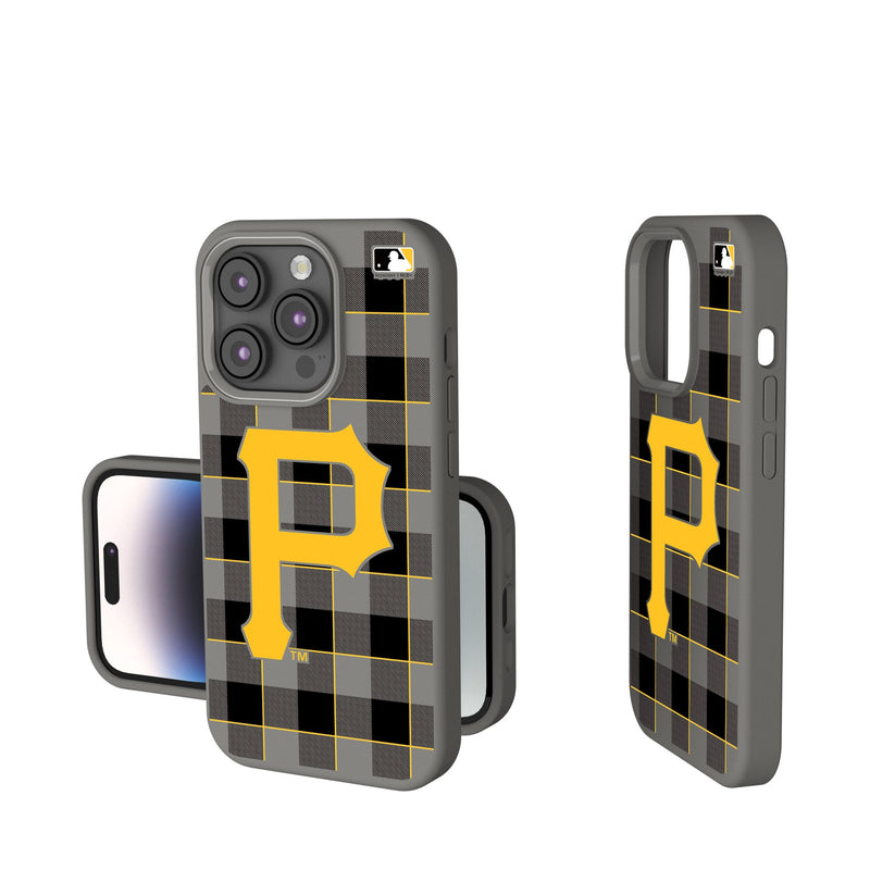 Pittsburgh Pirates Plaid iPhone Soft Touch Phone Case