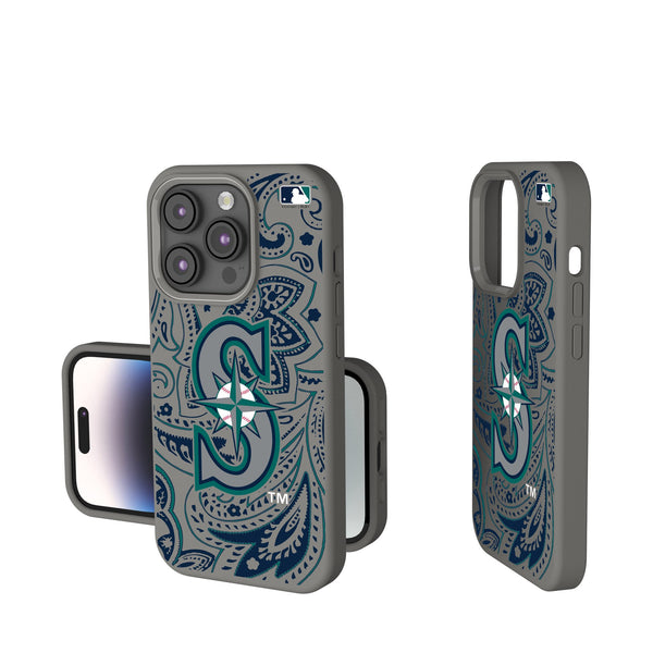 Seattle Mariners Paisley iPhone Soft Touch Phone Case