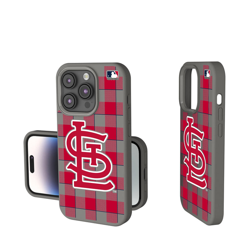 St Louis Cardinals Plaid iPhone Soft Touch Phone Case