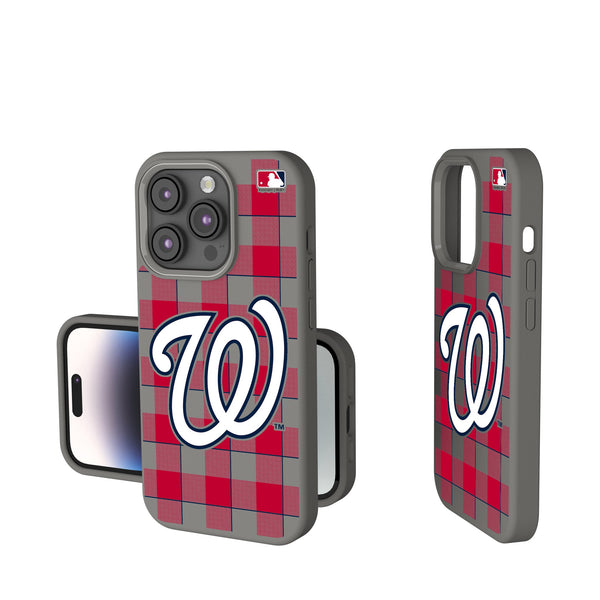 Washington Nationals Plaid iPhone Soft Touch Phone Case