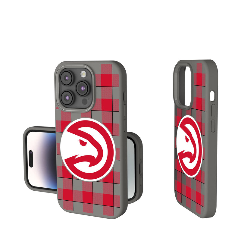 Atlanta Hawks Plaid iPhone Soft Touch Phone Case