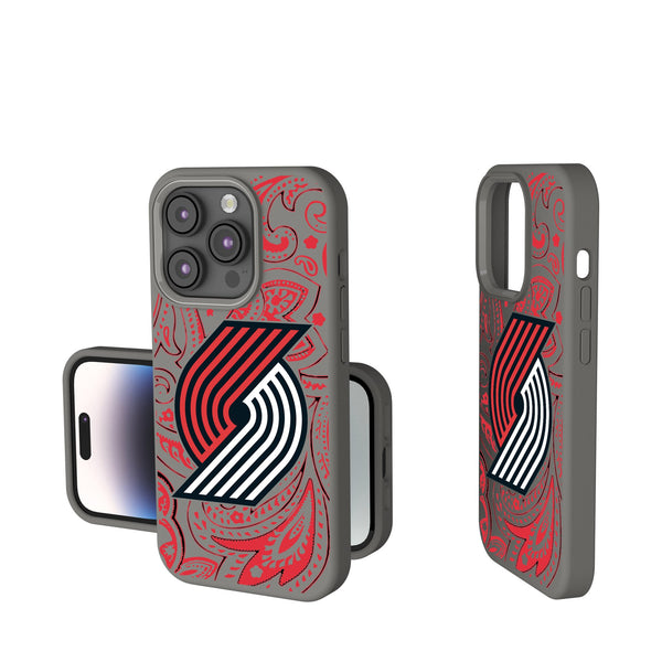 Portland Trail Blazers Paisley iPhone Soft Touch Phone Case