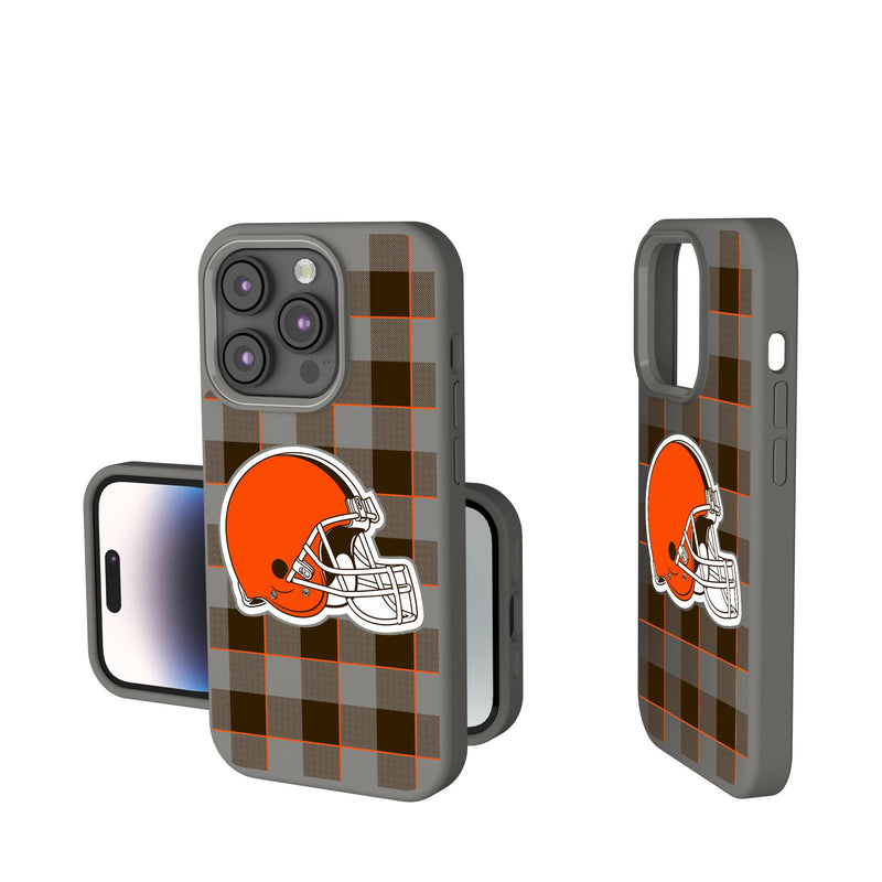 Cleveland Browns Plaid iPhone Soft Touch Phone Case