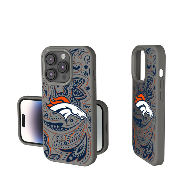 Denver Broncos Paisley iPhone Soft Touch Phone Case