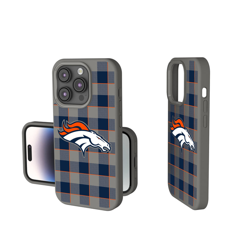 Denver Broncos Plaid iPhone Soft Touch Phone Case