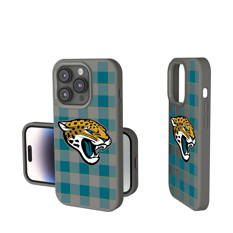 Jacksonville Jaguars Plaid iPhone Soft Touch Phone Case