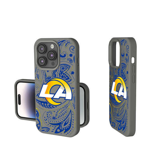 Los Angeles Rams Paisley iPhone Soft Touch Phone Case