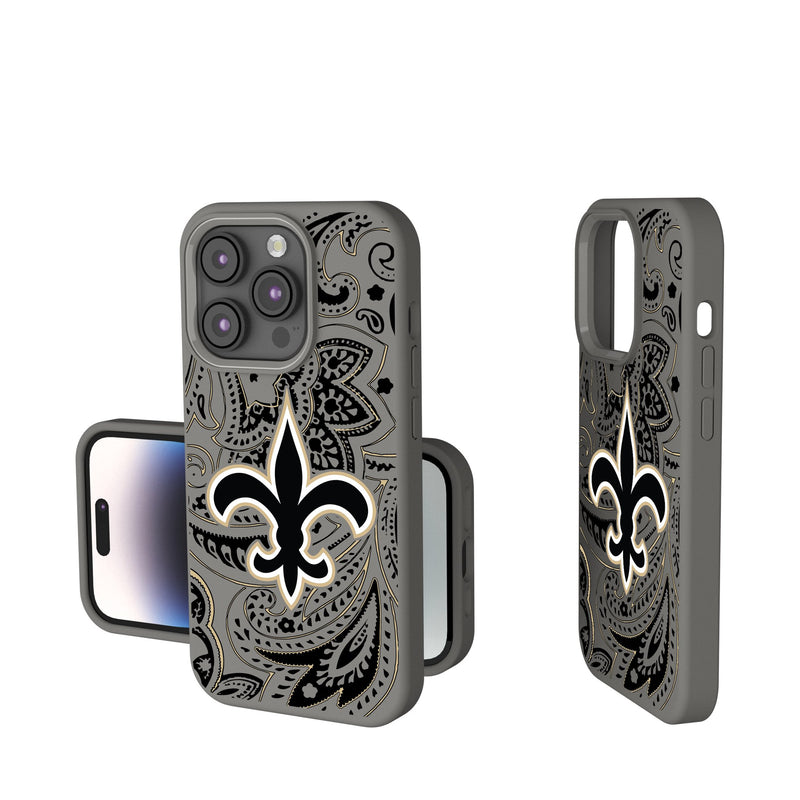 New Orleans Saints Paisley iPhone Soft Touch Phone Case