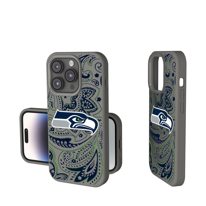 Seattle Seahawks Paisley iPhone Soft Touch Phone Case