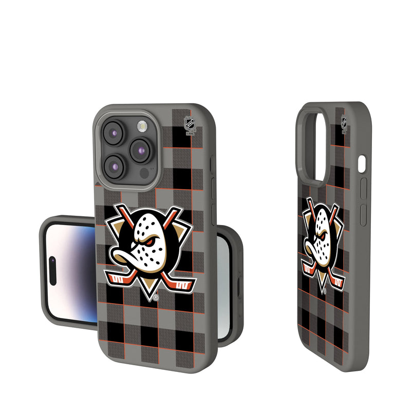 Anaheim Ducks Plaid iPhone Soft Touch Phone Case