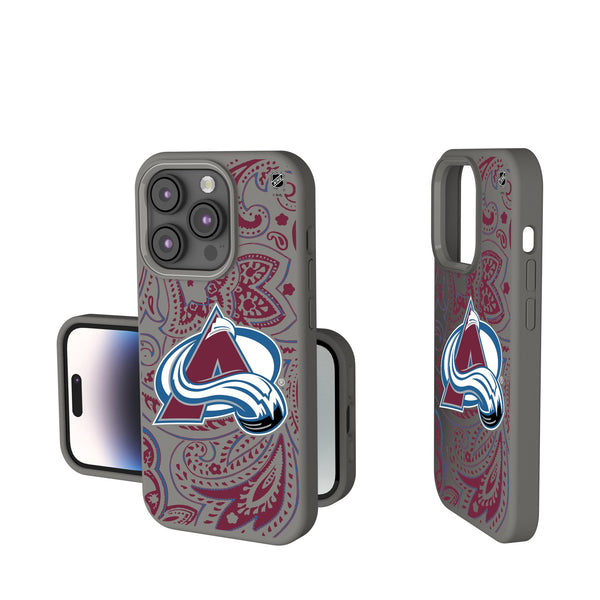 Colorado Avalanche Paisley iPhone Soft Touch Phone Case