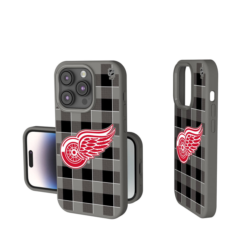 Detroit Red Wings Plaid iPhone Soft Touch Phone Case