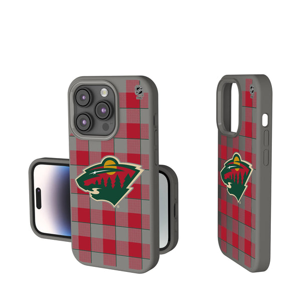 Minnesota Wild Plaid iPhone Soft Touch Phone Case