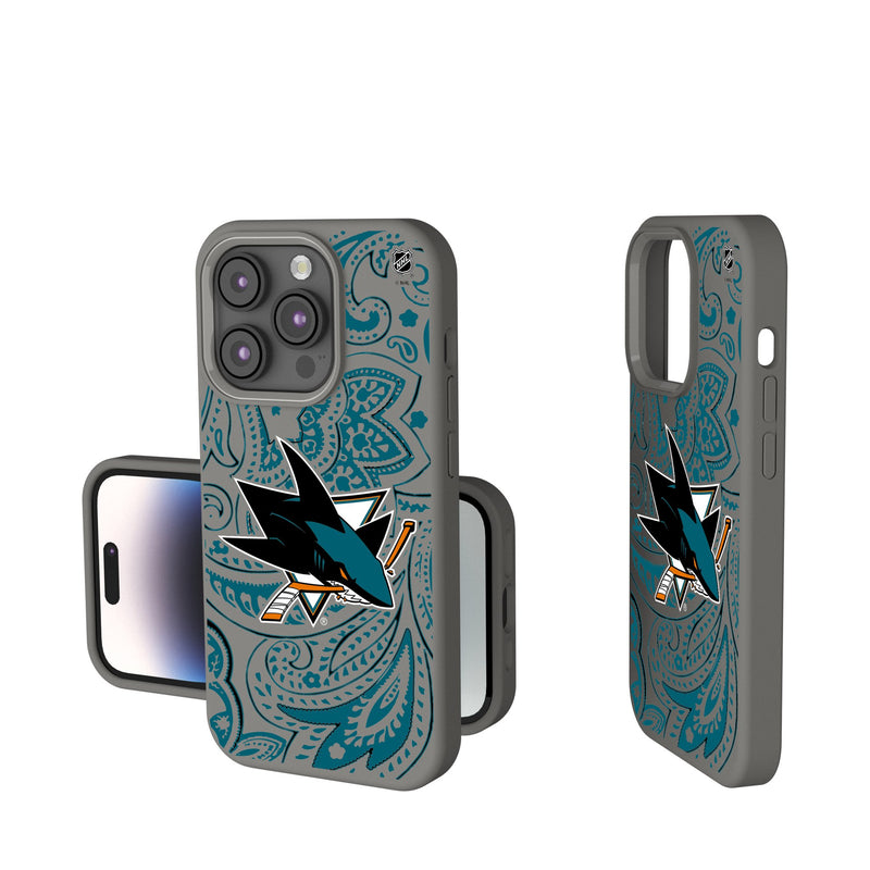 San Jose Sharks Paisley iPhone Soft Touch Phone Case