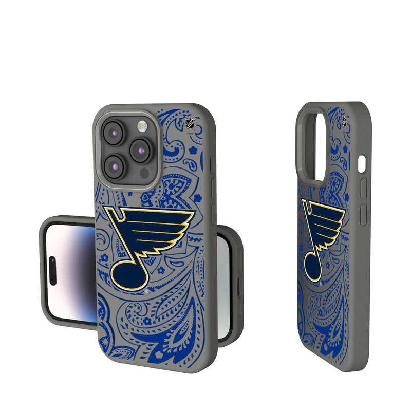 St. Louis Blues Paisley iPhone Soft Touch Phone Case