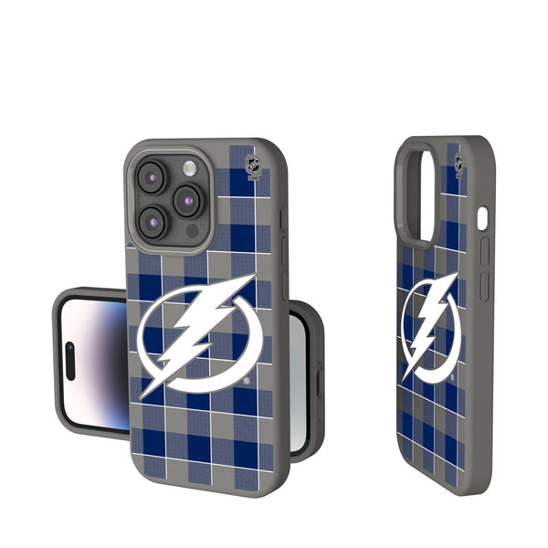 Tampa Bay Lightning Plaid iPhone Soft Touch Phone Case