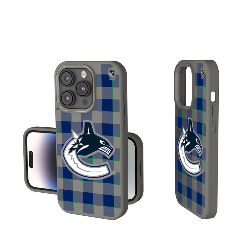 Vancouver Canucks Plaid iPhone Soft Touch Phone Case