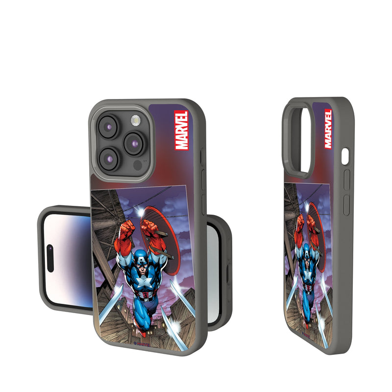 Marvel Avengers Captain America Cover Art iPhone Soft Touch Phone Case