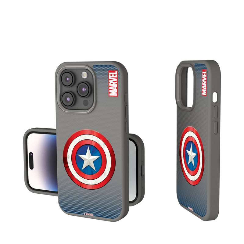 Marvel Avengers Captain America Grid iPhone Soft Touch Phone Case