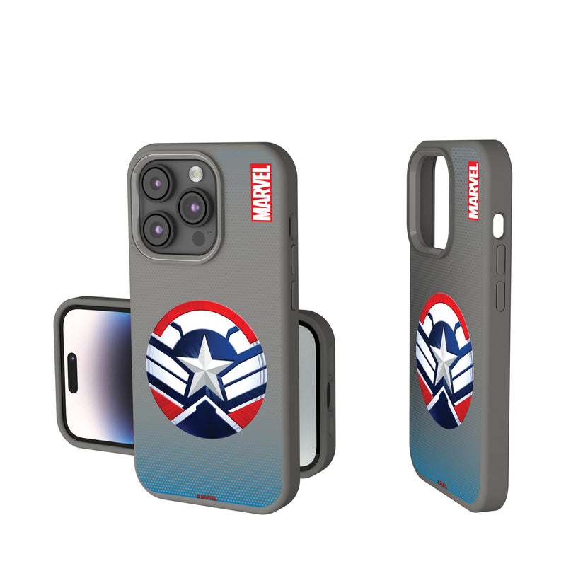 Marvel Avengers Sam Wilson Captain America Grid iPhone Soft Touch Phone Case