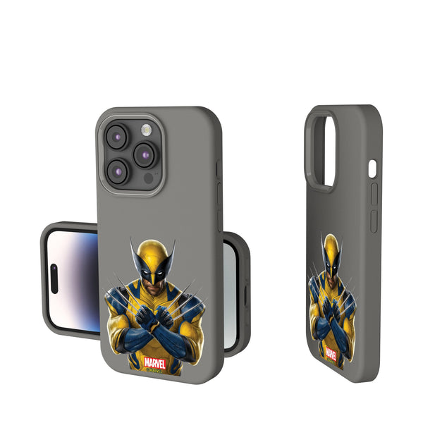 Marvel Deadpool Wolverine Badge iPhone Soft Touch Phone Case