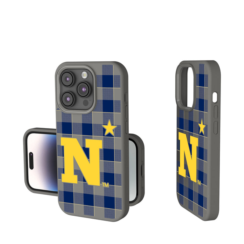 United State Naval Academy Midshipmen Plaid iPhone Soft Touch Phone Case