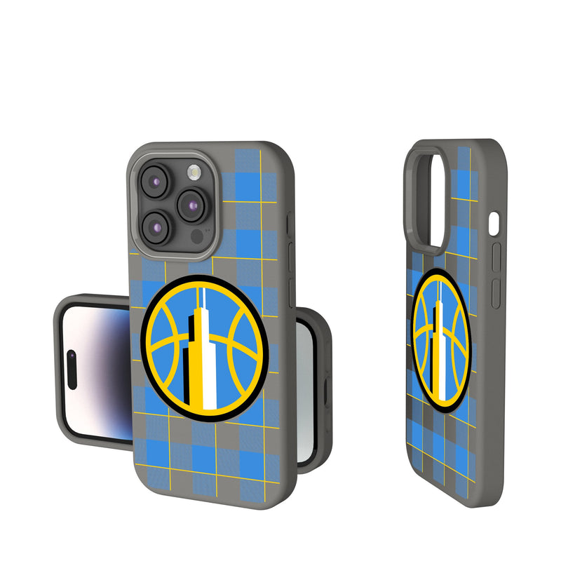 Chicago Sky Plaid iPhone Soft Touch Phone Case