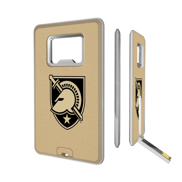 United States Military Academy Black Knights Solid Credit Card USB Drive with Bottle Opener 32GB