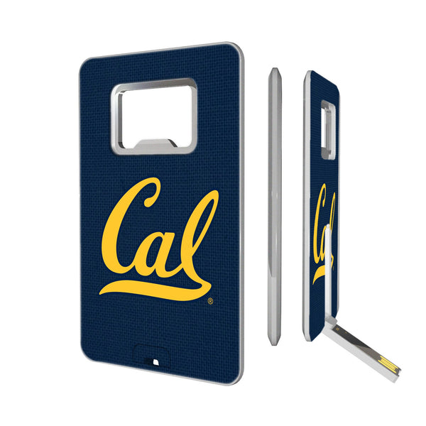 University of California Berkeley Golden Bears Solid Credit Card USB Drive with Bottle Opener 32GB