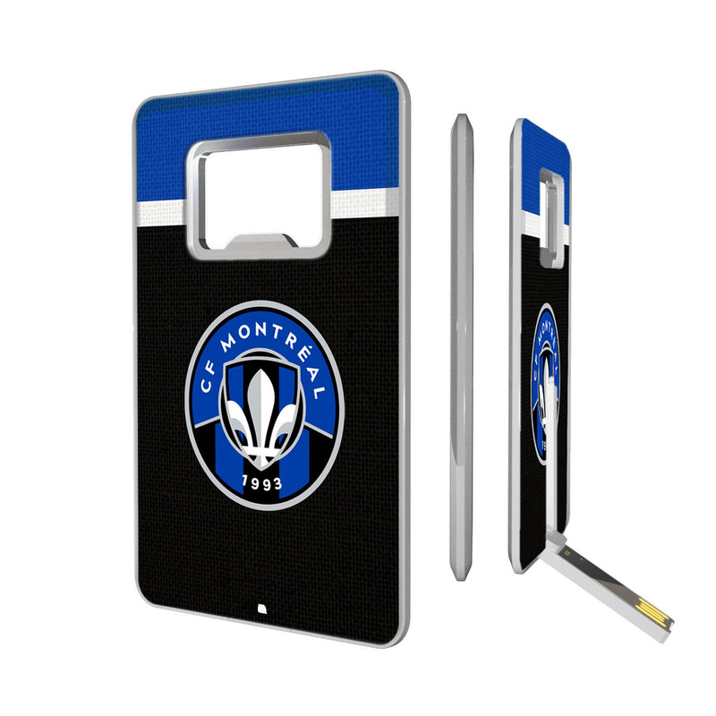 CF Montreal  Stripe Credit Card USB Drive with Bottle Opener 32GB